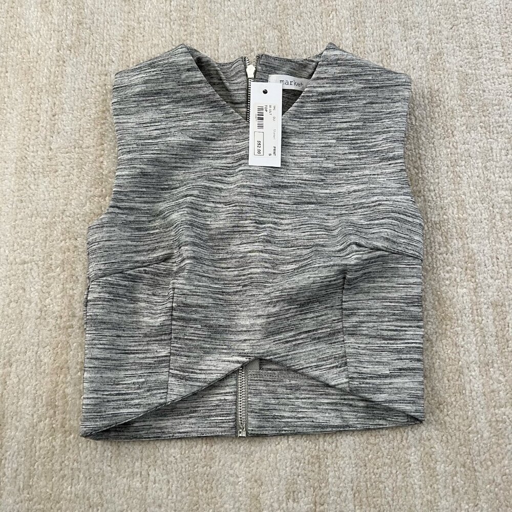 NWT Market Tank Stripe Crop Top S